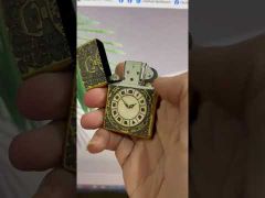 Mẫu Zippo Armor đồng hồ khảm trai ZN38-video