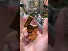 Bật lửa Dupont kẻ ô vuông ngang D72-video