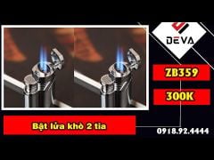 Bật lửa khò 2 tia Honest kèm đục Cigar BCZ 359-video