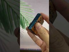 Zippo Mạ Titanium Xanh Hình Rồng Vàng ZN97-video