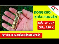 Bật lửa ga đá JiFeng JF-007 màu đồng-video