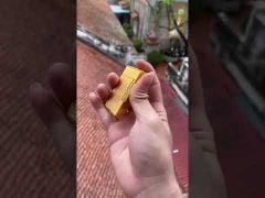 Bật lửa ST Dupont trắng ô vuông D139-video