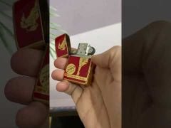 Zippo Armor mạ vàng sơn chủ đề Slogan Zippo ZN308-video