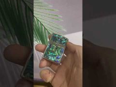 Zippo Viền Bạc Hoa Văn Khảm Trai ZN195-video