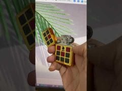 Zippo Dán Emblem Ô Vuông Sơn Nhũ ZN205-video