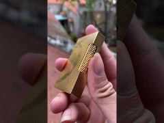 Bật lửa Dupont kẻ chéo họa tiết chữ D chìm D73-video