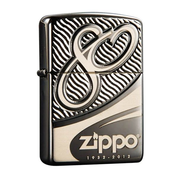 Zippo Armor Bản Giới Hạn Kỷ Niệm 80 Năm Thành Lập Hãng Anniversary  Z404