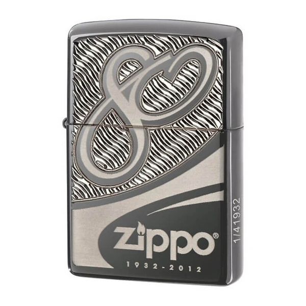 Zippo Armor Bản Giới Hạn Kỷ Niệm 80 Năm Thành Lập Hãng Anniversary  Z404
