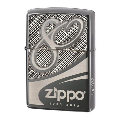 Zippo Armor Bản Giới Hạn Kỷ Niệm 80 Năm Thành Lập Hãng Anniversary  Z404