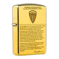 Zippo Khắc Bộ Chỉ Huy Lực Lượng Viễn Chinh Đồng Minh ZN363