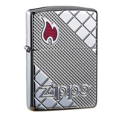 Zippo Armor Khắc Chìm Hoa Văn Khảm Gạch Tile Mosaic Z298