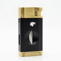 Bật lửa khò 2 tia kèm dao cắt chữ V COB 198