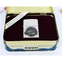 Zippo 1992 Kỷ Niệm 60 Năm (1932-1992) – Lớp Vỏ White Nickel Finish Sang Trọng – Đời VIII La Mã C95