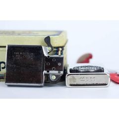 Zippo 1992 Kỷ Niệm 60 Năm (1932-1992) – Lớp Vỏ White Nickel Finish Sang Trọng – Đời VIII La Mã C95