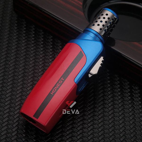 Bật lửa gas chính hãng Honest khò 1 tia lớn có ô cửa trong suốt BCZ 855