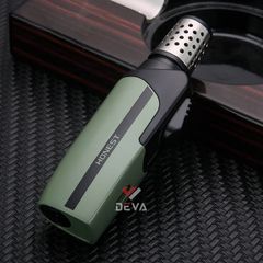 Bật lửa gas chính hãng Honest khò 1 tia lớn có ô cửa trong suốt BCZ 855