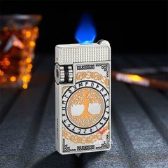 Bật lửa gas đá Jobon khò mảnh 1 tia có khóa an toàn ZB-8015