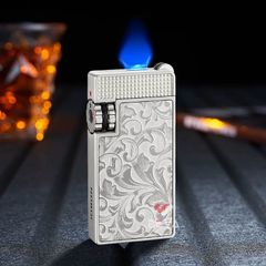 Bật lửa gas đá Jobon khò mảnh 1 tia có khóa an toàn ZB-8015