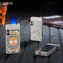 Bật lửa gas đá Jobon khò mảnh 1 tia có khóa an toàn ZB-8015