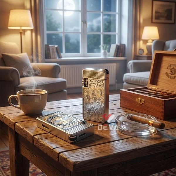 Bật lửa gas đá Jobon khò mảnh 1 tia có khóa an toàn ZB-8015