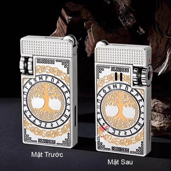 Bật lửa gas đá Jobon khò mảnh 1 tia có khóa an toàn ZB-8015