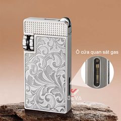 Bật lửa gas đá Jobon khò mảnh 1 tia có khóa an toàn ZB-8015