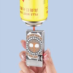 Bật lửa gas đá Jobon khò mảnh 1 tia có khóa an toàn ZB-8015