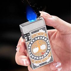 Bật lửa gas đá Jobon khò mảnh 1 tia có khóa an toàn ZB-8015