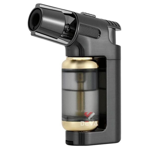 Bật lửa gas Jobon khò 1 tia bình chứa gas lộ thiên kèm đục cigar chuyên dụng ZB 505