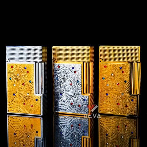 Dupont Hồng Kông Đính Đá Quý Chủ Đề Pháo Hoa Tại Tháp Eiffel Và Khải Hoàn Môn Paris D207