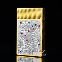 Dupont Hồng Kông Đính Đá Quý Chủ Đề Pháo Hoa Tại Tháp Eiffel Và Khải Hoàn Môn Paris D207