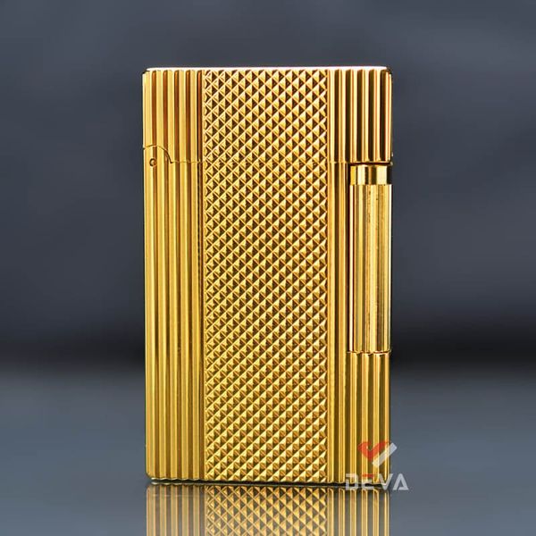 Dupont 2 Lửa Kẻ Sọc Bên Hoạ Tiết Vân Kim Cương D148