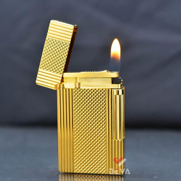 Dupont 2 Lửa Kẻ Sọc Bên Hoạ Tiết Vân Kim Cương D148