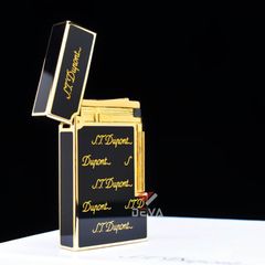 Dupont Hồng Kông Sơn Mài Viền Nhỏ Họa Tiết Dòng Chữ ST Dupont D40