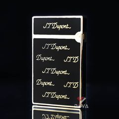 Dupont Hồng Kông Sơn Mài Viền Nhỏ Họa Tiết Dòng Chữ ST Dupont D40
