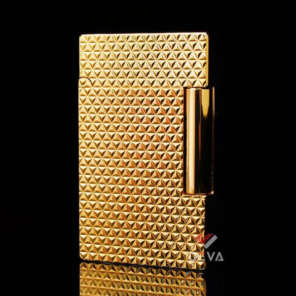 ST Dupont Hồng Kông Khắc Nổi Họa Tiết Kim Cương Vân Tam Giác 3D D184