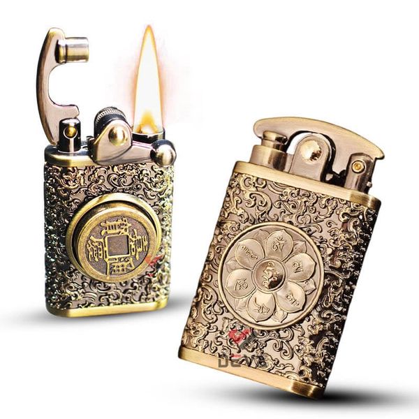 Bật lửa Zorro ốp vòng xoay kim tiền Z592-616