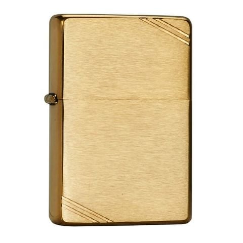 Bật lửa zippo mỹ chính hãng vintage vàng xước chặt góc Z60