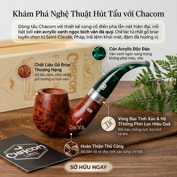 Tẩu gỗ Chacom Noel 39
