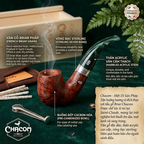 Tẩu gỗ Chacom Noel 39