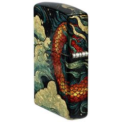 Zippo Flowing Dragon Fusion Design Bản Rồng Uốn Lượn Z180