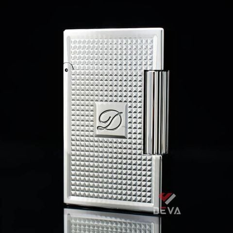 Dupont Xăng Đá Hoạ Tiết Vân Kim Cương Nổi Logo Chữ D DX34