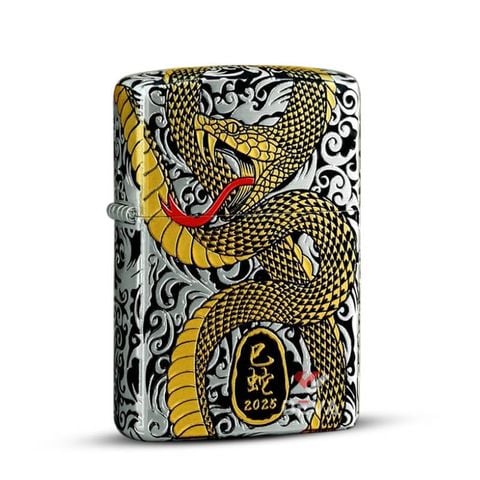 Bật lửa xăng đá chính hãng Zorro phiên bản giới hạn chủ đề năm Ất Tỵ 2025 Z2-2025