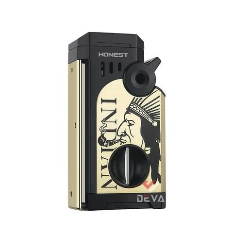 Bật lửa gas Honest khò 5 tia kèm bộ dụng cụ chuyên dụng cho Cigar BCZ865