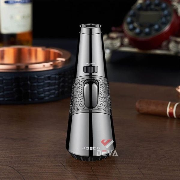 Bật lửa gas Jobon khò 1 tia kèm khóa an toàn và chế độ rảnh tay ZB A09