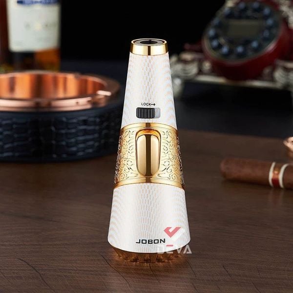 Bật lửa gas Jobon khò 1 tia kèm khóa an toàn và chế độ rảnh tay ZB A09