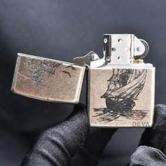 Zippo đồng khắc hình thuyền ZK160