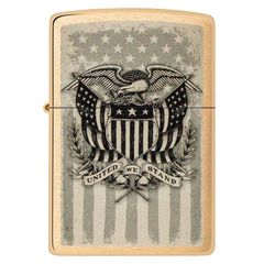 Zippo mỹ đồng khối khắc biểu tượng quốc huy Hoa Kỳ Z189