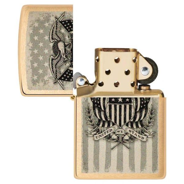 Zippo mỹ đồng khối khắc biểu tượng quốc huy Hoa Kỳ Z189