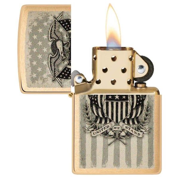 Zippo mỹ đồng khối khắc biểu tượng quốc huy Hoa Kỳ Z189
